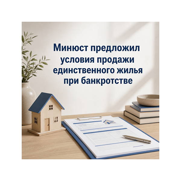 Минюст предложил условия продажи единственного жилья при банкротстве