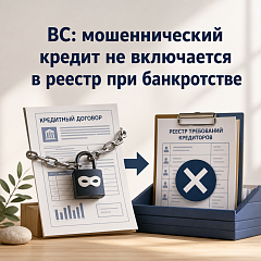 ВС: мошеннический кредит не включается в реестр при банкротстве