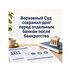 Верховный Суд сохранил долг перед отдельным банком после банкротства