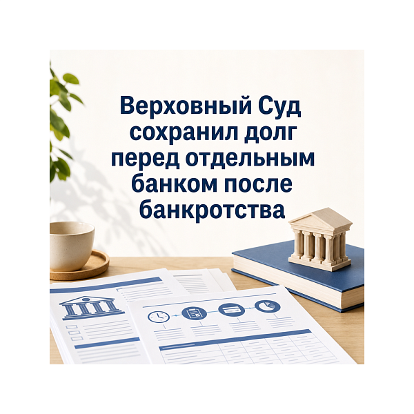 Верховный Суд сохранил долг перед отдельным банком после банкротства